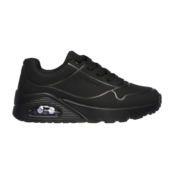 Skechers Uno - Stand On Air School Shoe - Black