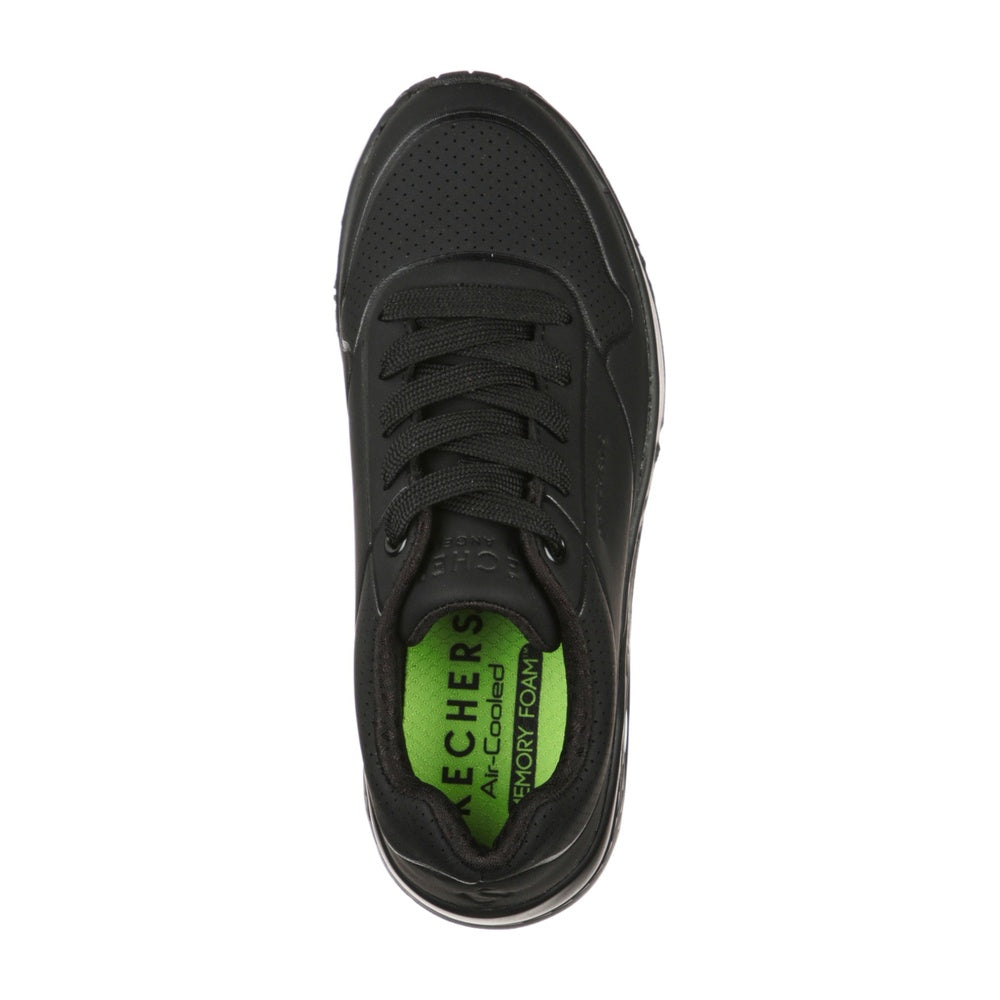 Skechers Uno - Stand On Air School Shoe - Black
