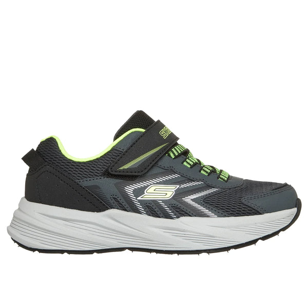 Skechers Microspec Tread Trainer - Charcoal/Black/Lime