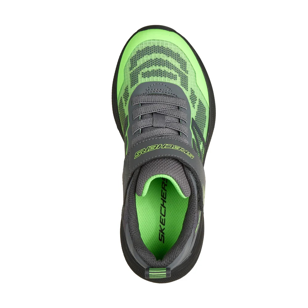 Skechers Microspec Velocity Trainer - Lime Charcoal