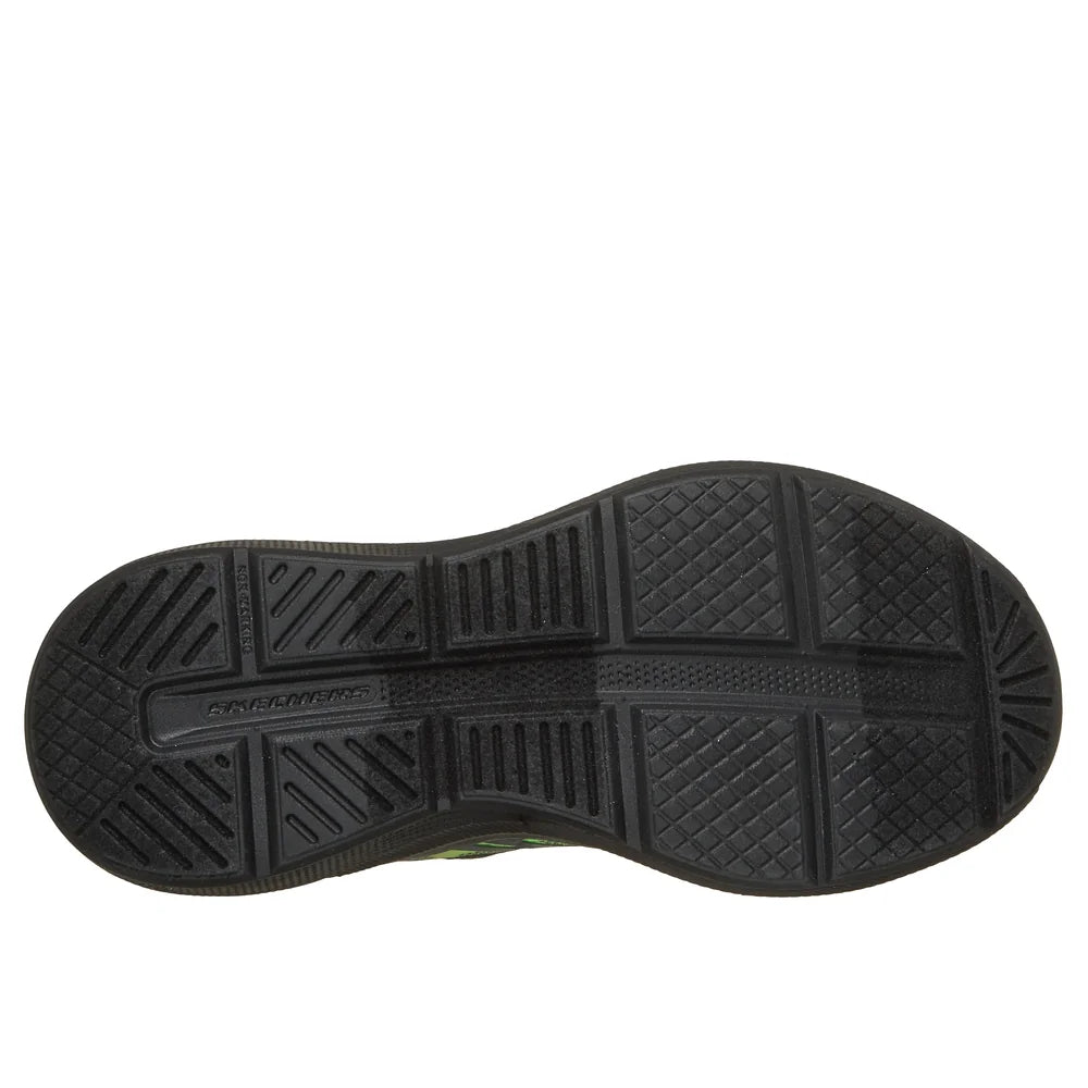 Skechers Microspec Velocity Trainer - Lime Charcoal