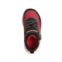 Skechers Microspec Velocity - Grid-Drift Trainers - Black/Red