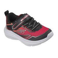 Skechers Microspec Velocity - Grid-Drift Trainers - Black/Red