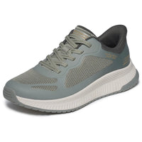 Skechers Slip-Ins Bobs Squad 4 - Staple Look Trainer - Olive Multi