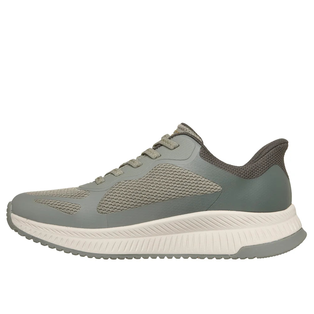 Skechers Slip-Ins Bobs Squad 4 - Staple Look Trainer - Olive Multi