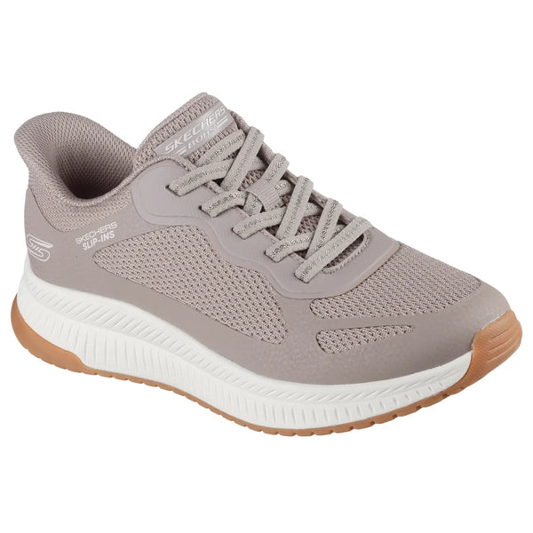 Skechers Slip-Ins Bobs Squad 4 - Staple Look Trainer - Taupe