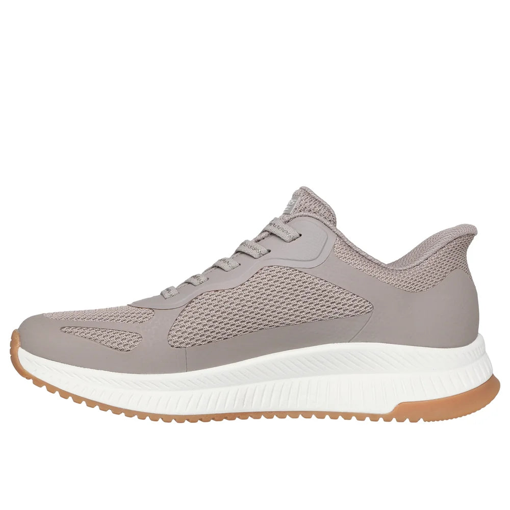 Skechers Slip-Ins Bobs Squad 4 - Staple Look Trainer - Taupe