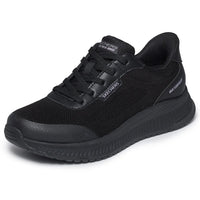 Skechers Slip-Ins Waterproof Bobs Squad 4 - Essential Look Trainer - Black