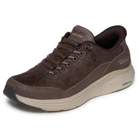 Skechers Slip-Ins Contour Foam - Cozy Fit Natural Ease Trainer - Chocolate Brown