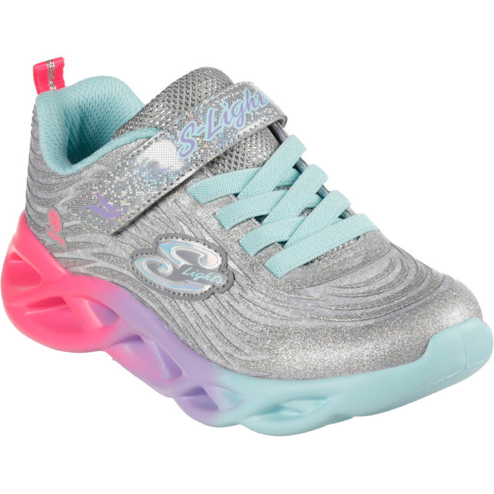 Skechers Twisty Brights-Colour Radiant - Silver Multi Trainers
