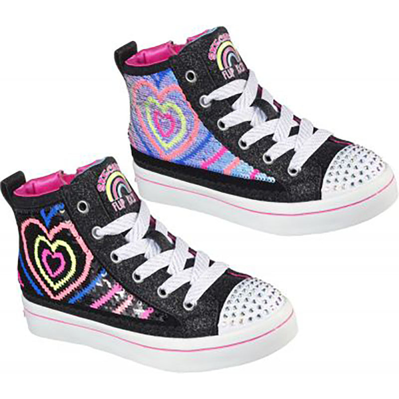 Skechers Twi-Lites 2.0 Heartbeatz - Black/Multi Boots