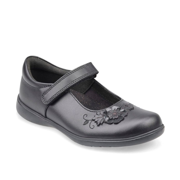 Start-Rite Wish - Black Leather School