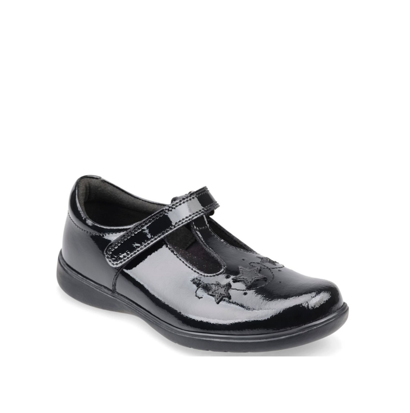 Star Rite School Start-Rite Star Jump - Girls Black Patent School Shoes | SoleLution