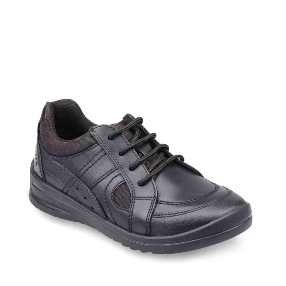 Start-Rite Yo Yo - Black Leather School