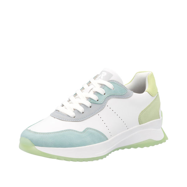 Rieker Sport W1308 - Lagune/White/Blue Trainers