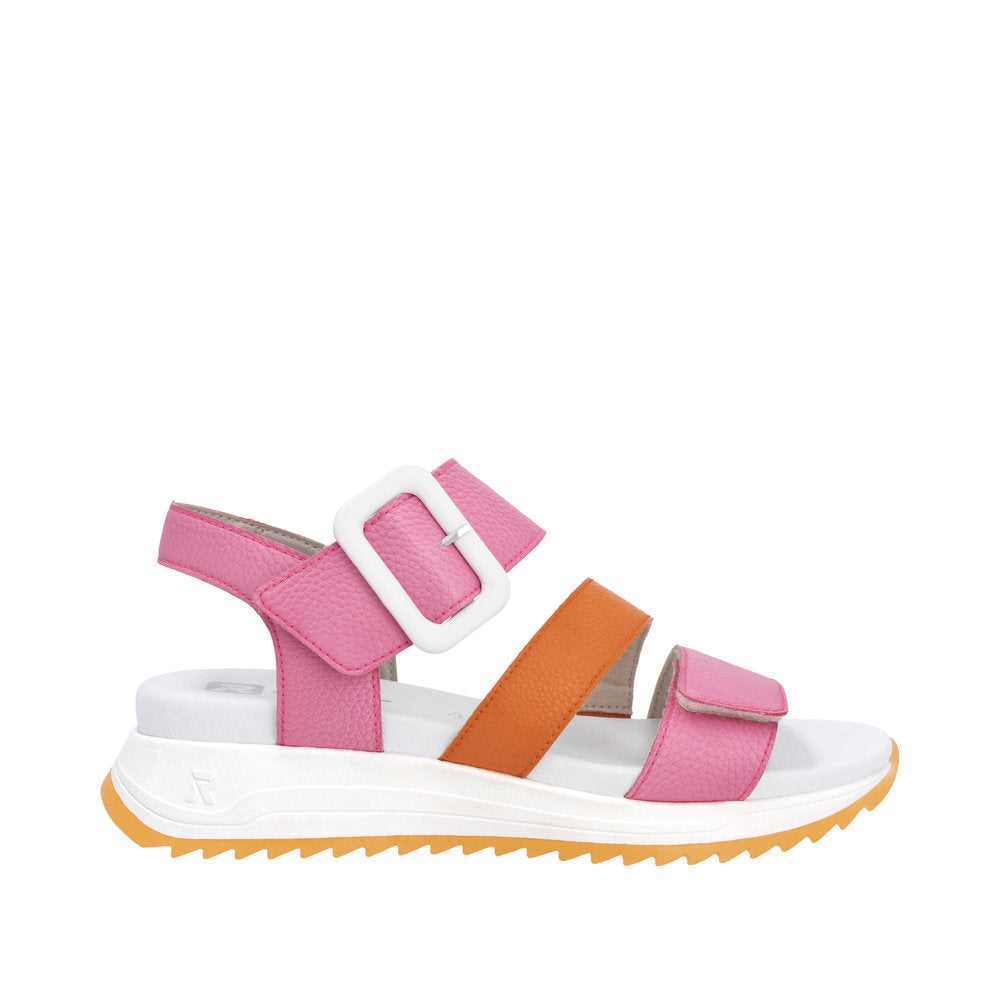 Rieker Sport W2950 - Pink/Carrot Sandals