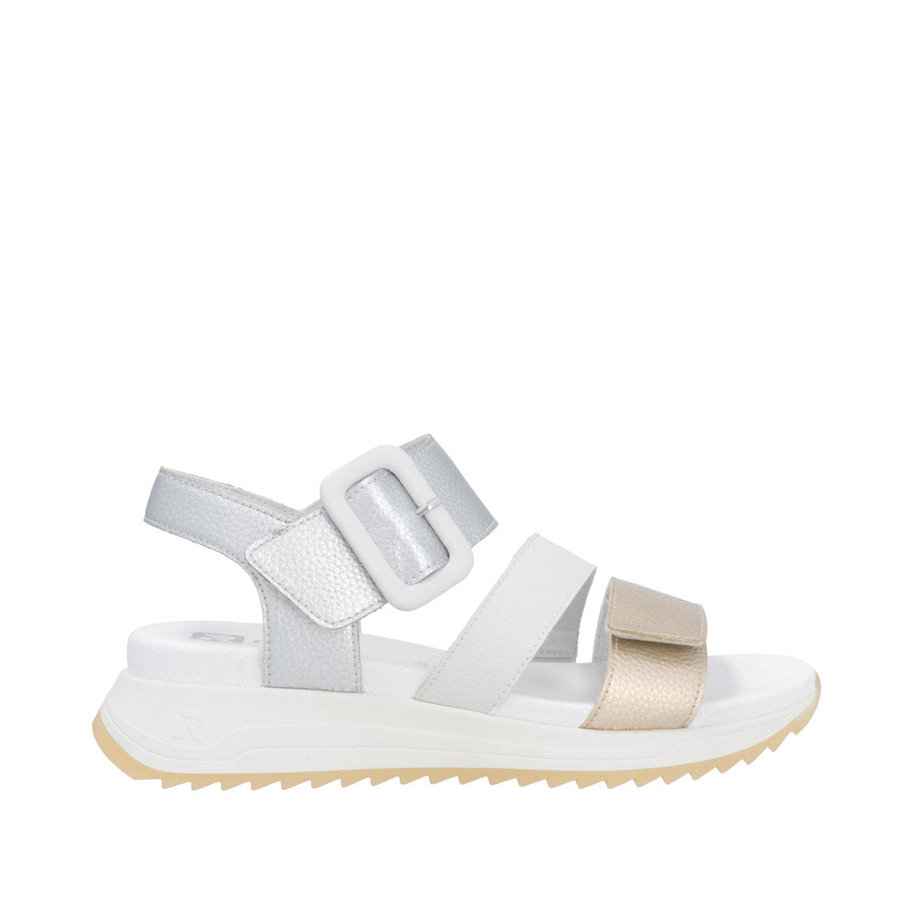 Rieker Sport W2950 - Gold/Paper/Silver Sandals