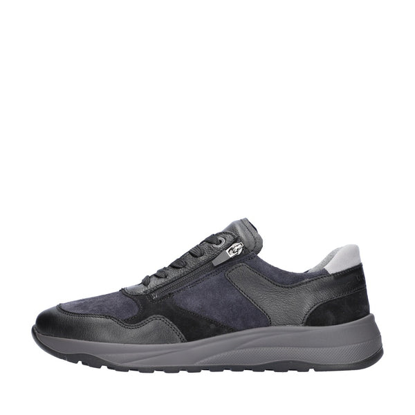 Waldlaufer K-John 662001 Casual Shoe - Black/Grey