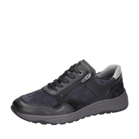 Waldlaufer K-John 662001 Casual Shoe - Black/Grey