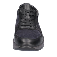 Waldlaufer K-John 662001 Casual Shoe - Black/Grey