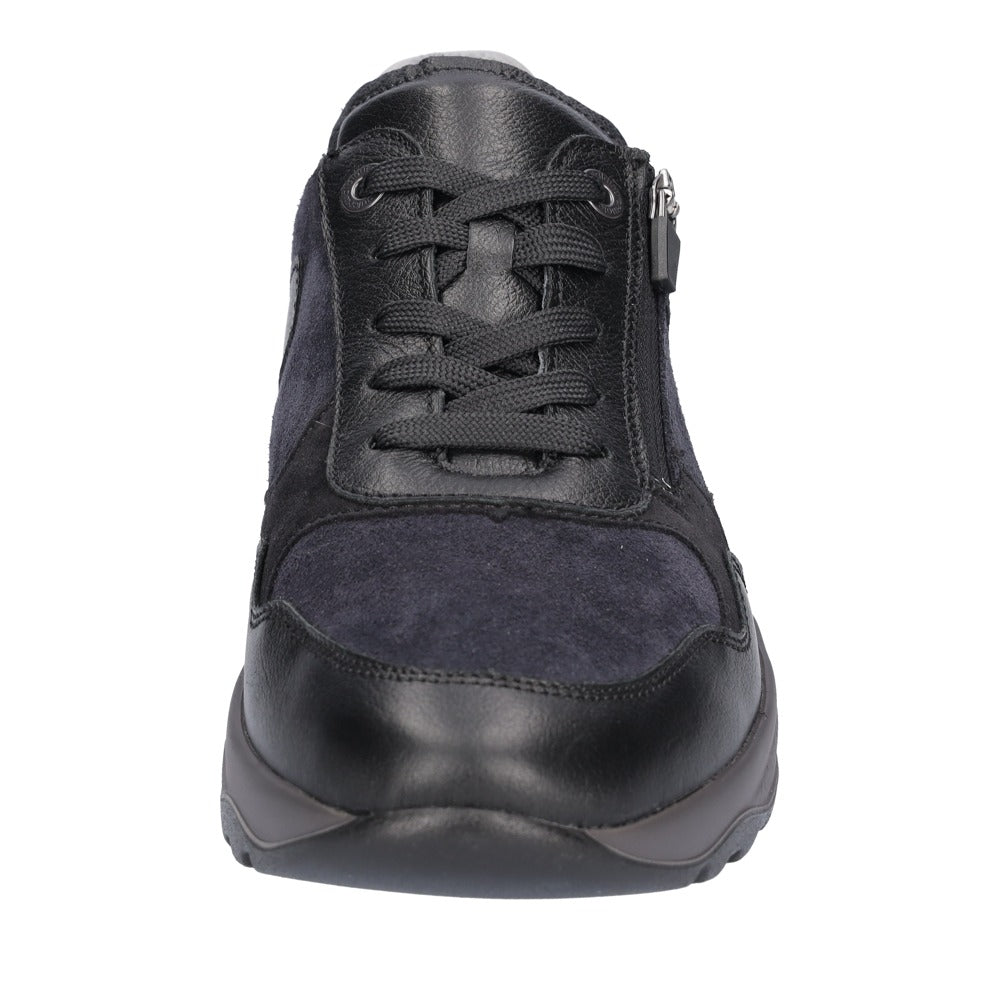 Waldlaufer K-John 662001 Casual Shoe - Black/Grey