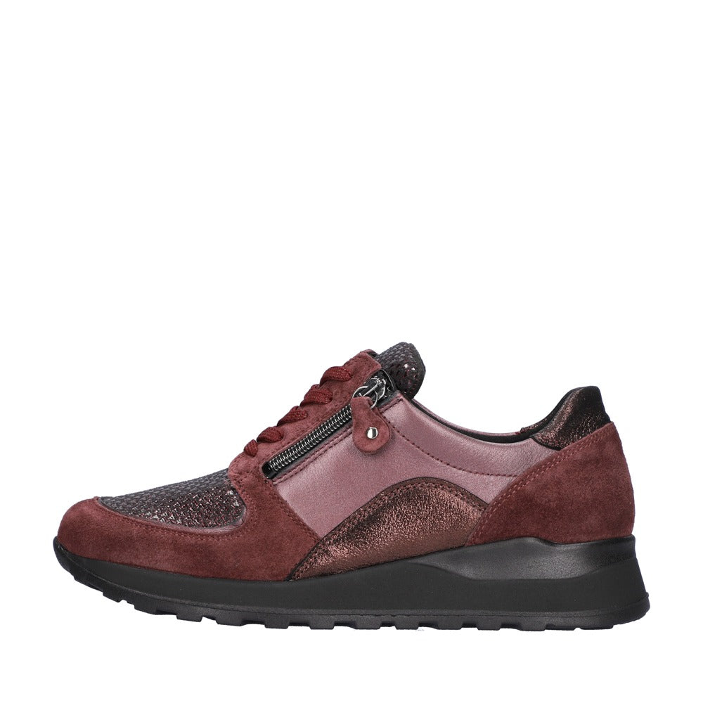 Waldlaufer Hiroko-Soft H64007 Casual Shoe - Bordeaux