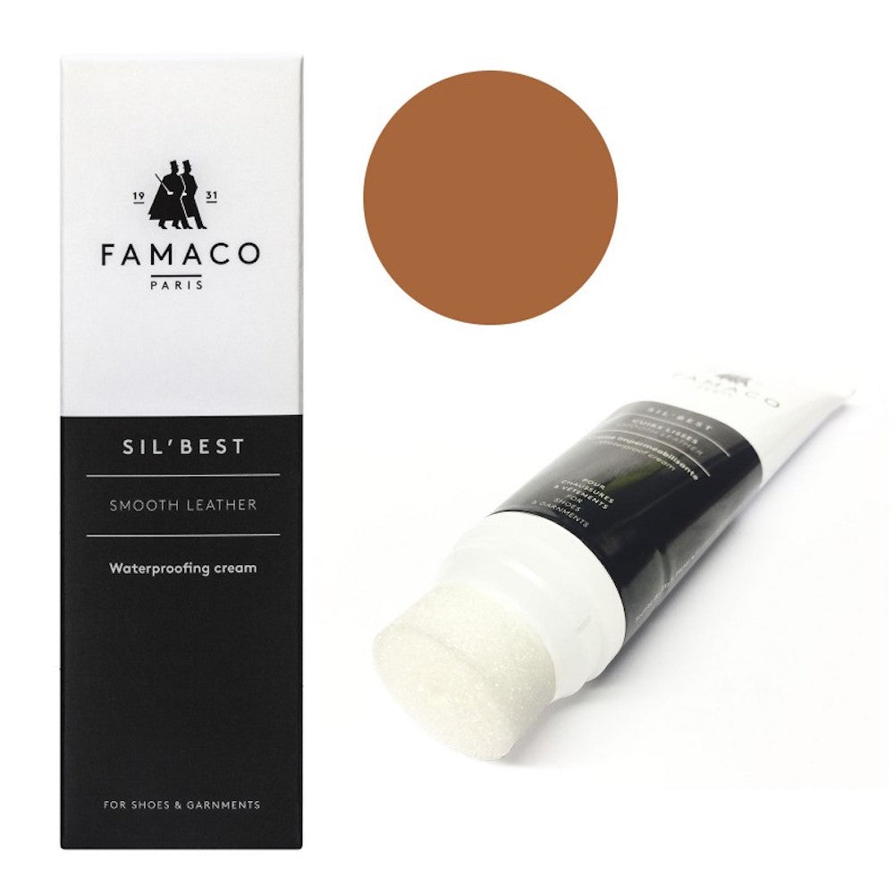 Famaco Waterproofing Leather Polish Cream - Dark Tan Polish