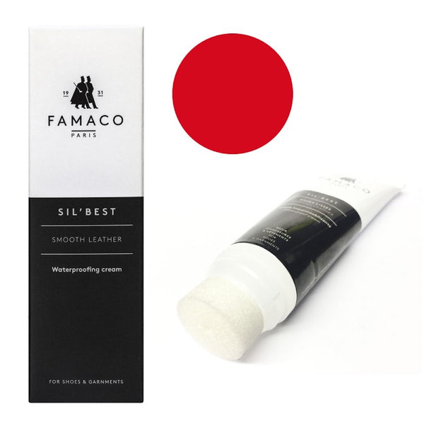 Famaco Waterproofing Leather Polish Cream - Red Polish