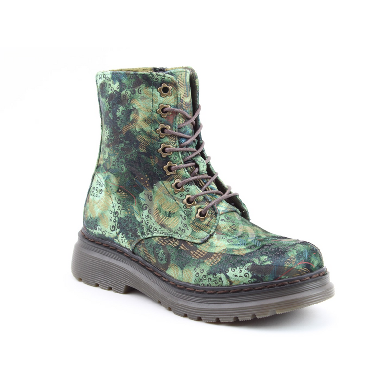 Heavenly Feet Eva Jungle Velour - Forest Velour Boots