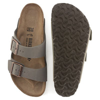 Birkenstock Arizona Birko-Flor Birkibuc - Stone Sandals