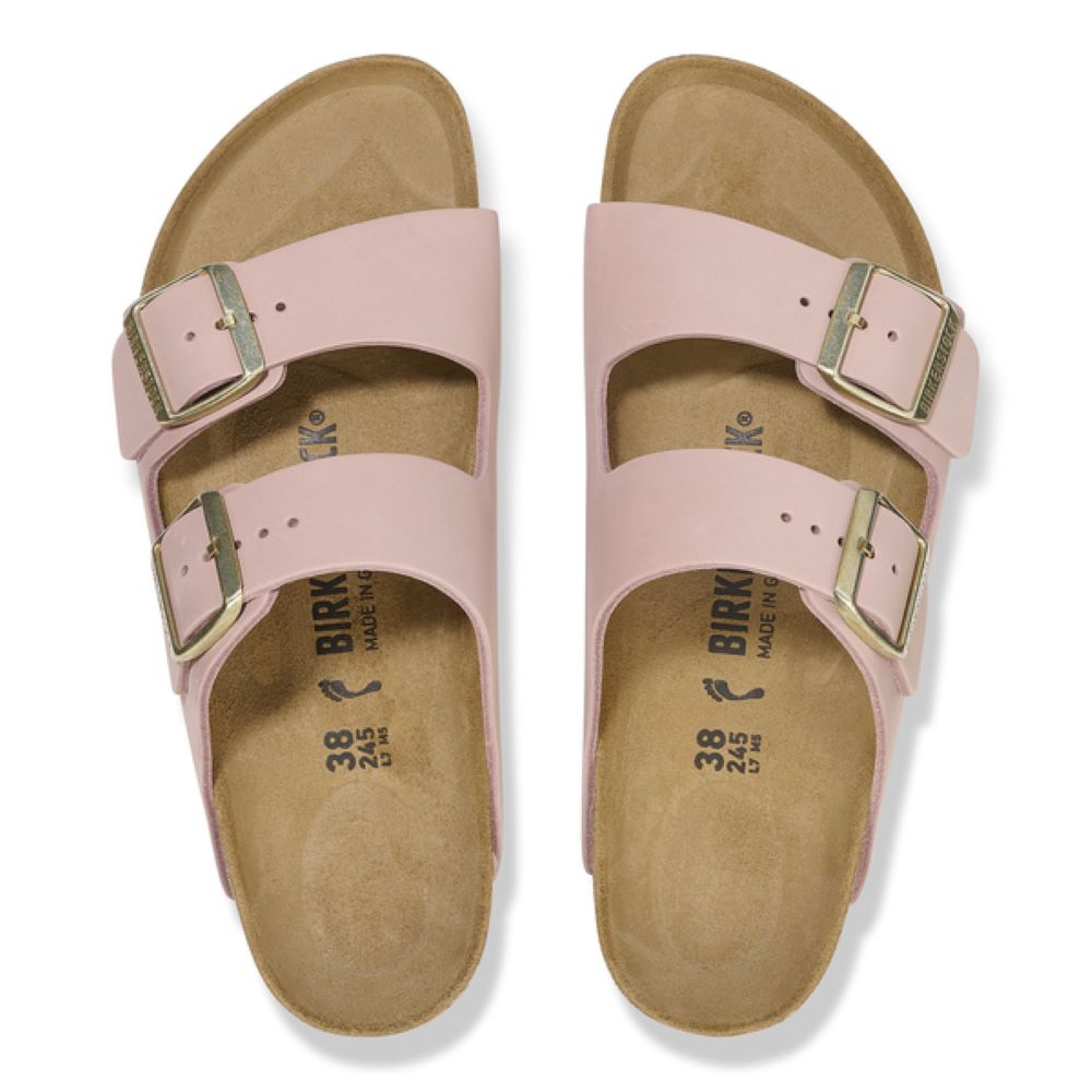 Birkenstock Arizona Nubuk Leather - Soft Pink Sandals