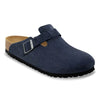 Birkenstock Boston Suede Leather - Navy Casual