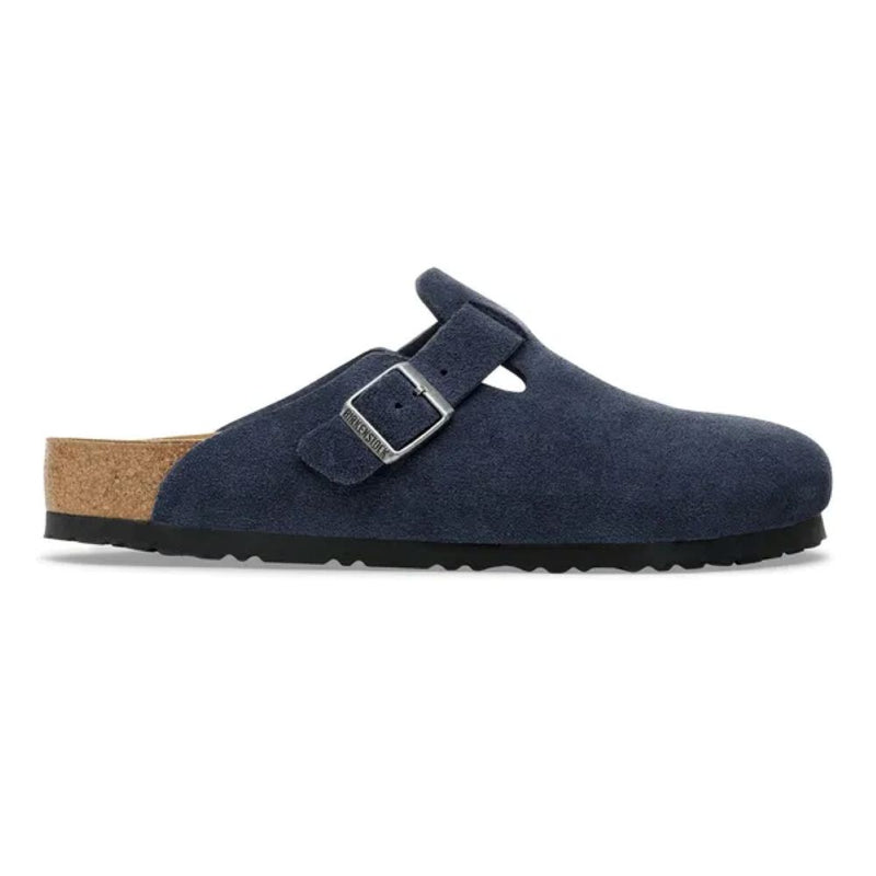 Birkenstock Boston Suede Leather - Navy Casual
