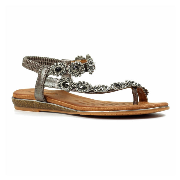 Lunar Charlotte II - Pewter Sandals
