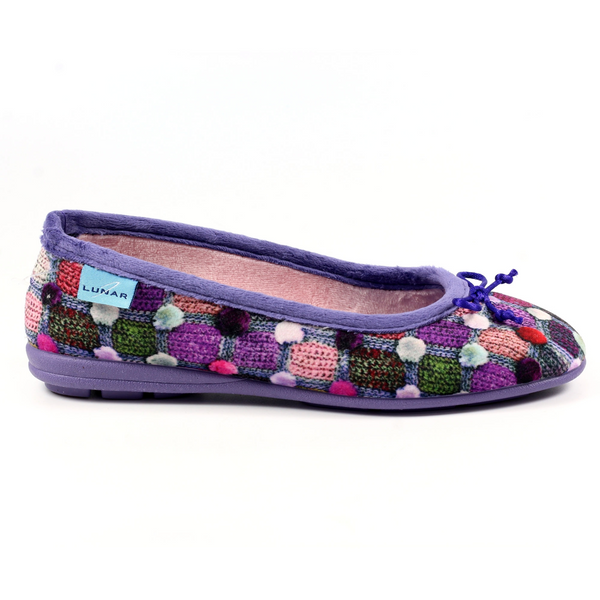 Lunar Magic - Purple Spotty Slippers